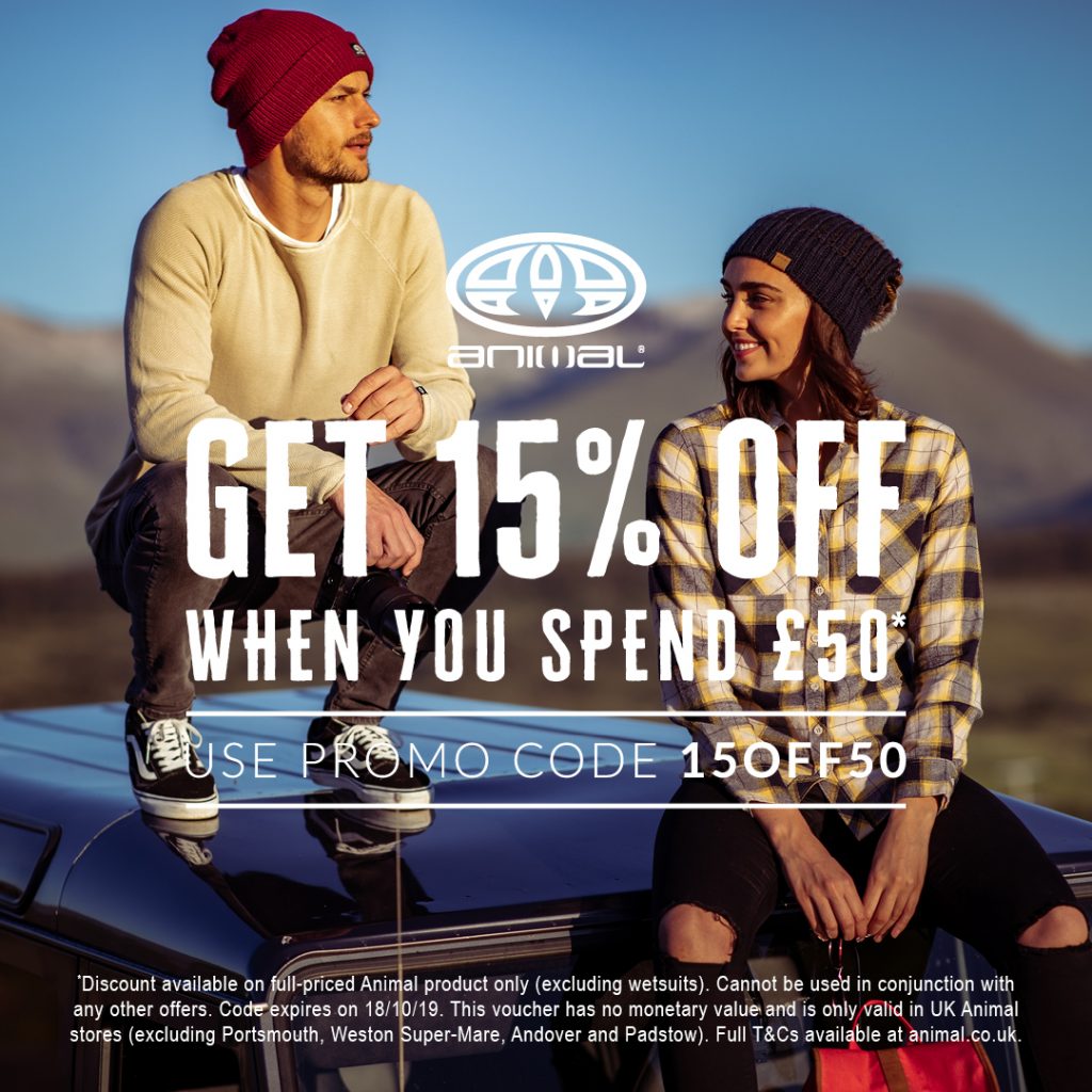 15% off £50 at Animal
