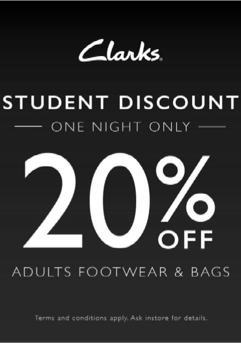 clarks discount student